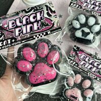 Mainan Fidget Tekan Bentuk Cakar Kucing Ekstra Besar Bertema Gelap, Plastik Lembut, Tekstur Ultra Lembut, Pereda Stres Sensorik, Hadiah