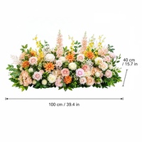 Roses artificielles en soie faites à la main pour la décoration de l'allée de mariage, la décoration de jardin en plein air, la décoration de fête, style naturel, durables et respectueuses de l'environnement