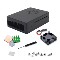 Raspberry Pi 3B/B+ ABS Kasa, 5V Soğutma Fanlı, Koruyucu Enjeksiyon Kutusu, RPI 3B Plus için 4 Renk