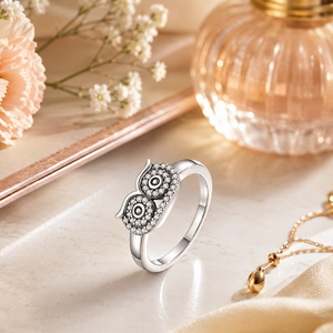 Anello Occhio di Gufo per Donne, Anello da Dito Minimalista alla Moda - Product Image 2