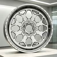 Nouvelles jantes de camion en alliage d'aluminium forgé poli sur mesure de 17 pouces, 8X170 6X139.7, MEILLEURE JANTE pour F250/Silverado 1500
