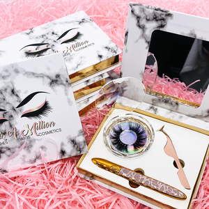 Cils en vison personnalisés, étiquettes privées, bandes de cils en vison 3D, vente en gros - Product Image 1