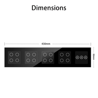 Combinaisons de séries intelligentes 147 de combinaisons de commutateurs intelligents multifonctionnels et de prises adaptées aux ménages hôteliers Alexa