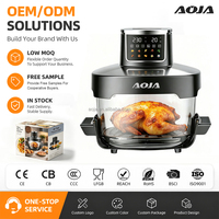 Friteuse à air double capacité 4L+6L, nouvelle génération, en verre de haute qualité, 1500W, contrôle intelligent électrique, température et temps réglables, avec pot en verre