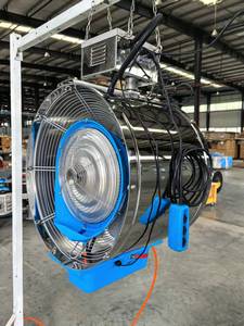 Outdoor Misting <b>Fan</b> for Patio Restaurants and Garden Cooling With Mobile Base and Adjustable Spray Volume - Product Image 3