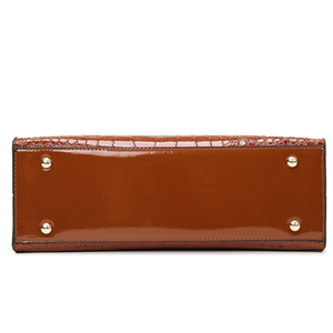 Stock <span class=keywords><strong>de</strong></span> fábrica, bolso <span class=keywords><strong>de</strong></span> mano <span class=keywords><strong>de</strong></span> PU con patrón <span class=keywords><strong>de</strong></span> cocodrilo, bolso <span class=keywords><strong>de</strong></span> <span class=keywords><strong>trabajo</strong></span> <span class=keywords><strong>de</strong></span> gran capacidad para mujer, cadena con forro <span class=keywords><strong>de</strong></span> poliéster, bolso <span class=keywords><strong>de</strong></span> oficina a la moda para mujer - Product Image 4