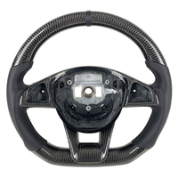 Volant en fibre de carbone personnalisé pour Mercedes Benz AMG GLC GLE450 A45 C43 C63 C450 S63 E63 W205 W213 W222 A250 Pièces automobiles