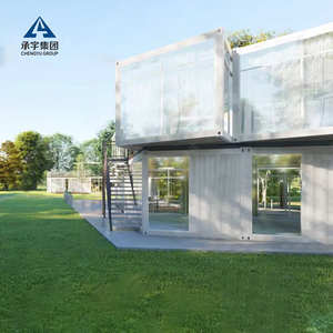 Two Storey Fast Install Modular Steel Structure Luxury Villa Living Cabin Tiny Home Portable Ready to Ship <b>Prefab</b> <b>House</b> - Product Image 2