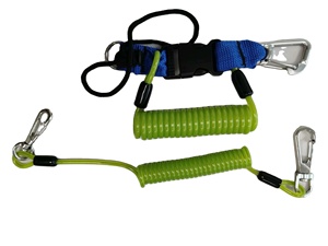 Herramientas de acero con cuerda de cordón Ganchos de inspección de protección contra caídas de <span class=keywords><strong>2</strong></span> longitudes Soldadas y detención de corte cerca - Product Image 6