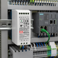 Mean Well MDR-40-5/12/15/24/48 Catu Daya Industri Output Tunggal untuk DIN Rail 5V/12V/15V/24V Din Rail 6A 3.33A 1.7A 0.83A  Smps
