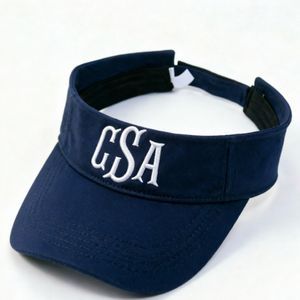 Visera de letras bordadas personalizada ala curva sombrero de copa vacío sombrero de visera ajustable al aire libre - Product Image 6