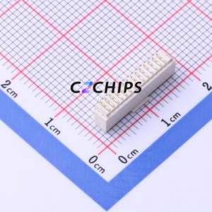 HC-1.0-14PLT Wire-to-Board Pin Header SMD,P=1mm Connector 1x14P 1mm Vertical Mount SH - Product Image 2