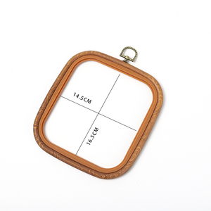 Nuevo bastidor cuadrado de plástico ABS con imitación de madera para bordado y punto de cruz, varios estilos de estiradores para punto de cruz - Product Image 4