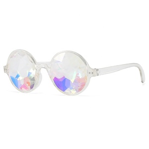 Lunettes <span class=keywords><strong>de</strong></span> <span class=keywords><strong>soleil</strong></span> unisexe à rivets arc-en-ciel, <span class=keywords><strong>pas</strong></span> <span class=keywords><strong>cher</strong></span>, personnalisé, mosaïque différente colorée, kaléidoscope, lunettes <span class=keywords><strong>de</strong></span> fête - Product Image 6