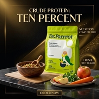 Sachet Doypack Personnalisé Imprimé en Plastique pour Aliments pour Animaux (Granulés de Fruits) pour Petits et Moyens Perruches