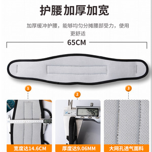 Harnais de sécurité complet à 5 points, boucle à connexion rapide, anneau en D en acier inoxydable, protection contre les chutes pour travaux en altitude - Product Image 5