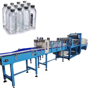 High Efficiency Automatic All in One Step Heat Tunnel Pure Water Beverage Bottle Shrink Wrapping Machine