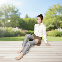 YIJIAN Appareil de soin des jambes pliable au design portable avec batterie au lithium intégrée et contrôle de la minuterie pour les personnes ayant des jambes fatiguées, modèle F-903B