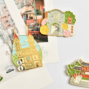 Villes touristiques de renommée mondiale aimants de réfrigérateur en métal aimants de réfrigérateur Souvenir adaptés aux cadeaux de <span class=keywords><strong>voyage</strong></span> - Product Image 2