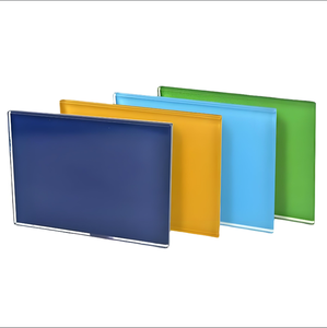 Panneau de mur rideau en verre trempé isolant de couleur personnalisée, design écologique pour <span class=keywords><strong>façade</strong></span> de bâtiment commercial, insonorisation et isolation thermique - Product Image 4