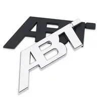 Emblème 3D en métal ABT pour calandre avant, aile latérale, hayon arrière, autocollant de voiture VW Audi A3 A4 A5 A6 A7 A8 Q3 Q5 Q7 TT RS