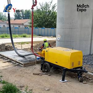 Bomba de Concreto HBT80C: Presión de 30Mpa, Tubería de 100/125mm, <span class=keywords><strong>Flujo</strong></span> de 30-40m³/h, Agregados ≤50mm, Motor Refrigerado por Aire para Obras de Construcción - Product Image 2