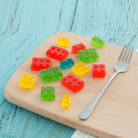 Offre Spéciale – Bonbons Gélifiés Fruités Personnalisés en Gros de Chine, Emballage en Vrac, Marque Privée, 1000g, Amos 4D Gummies Block, Bonbons Gélifiés 3D