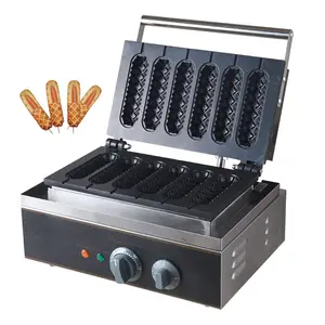 โรงงานขายส่งCommercialวาฟเฟิล<span class=keywords><strong>Hotdog</strong></span> Makerเครื่องไส้กรอกวาฟเฟิลบนStickเหล็ก - Product Image 1