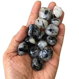 Lot en gros de pierres naturelles super fines polies, ensemble de tourmaline et de quartz, pour la guérison par le Reiki, la méditation, la décoration Feng Shui, fait main - Product Image 1