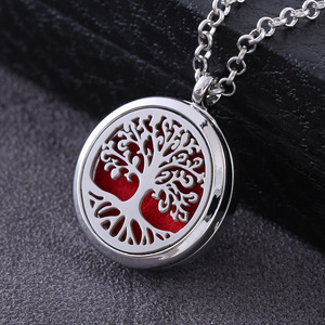 Thời Trang Hương Thơm Dầu Khuếch Tán Cây Cuộc Sống Vòng Cổ Cá Nhân Không Gỉ Vòng Rỗng Nước Hoa Mề Đay Quyến Rũ Cho Tự Làm Đồ Trang Sức - Product Image 5