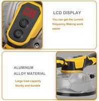 Outil de vibration de carreaux pour batterie 21V, machine de nivellement de carreaux à 8 vitesses, ventouse, affichage numérique, max 25000 tr/min