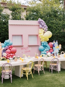 Chaise pour enfants en rotin naturel, faite à la main, design moderne, sûre et durable, accessoires de photographie pour fête d'anniversaire, meubles écologiques pour enfants - Product Image 3