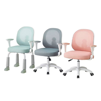 Chaise d'apprentissage pour enfants avec dossier réglable et conception de correction de la posture ; Chaise de bureau confortable pour l'écriture