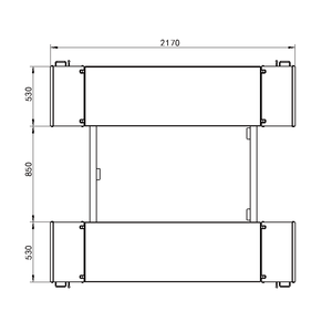 Lift hidrolik silinder ganda dapat digerakkan, kerekan mobil bengkel sedang komersial baru - Product Image 5