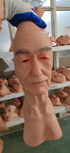 Masker kepala pria silikon realistis buatan tangan wajah kecantikan Halloween untuk Cosplay Crossdresser - Product Image 5