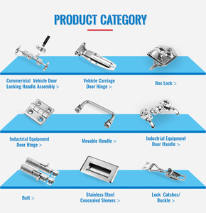 Chất Lượng Tốt Tùy Chỉnh Thép Không Gỉ Container Xe Tải Phía Sau Cửa Khóa Phần Xử Lý Lắp Ráp - Product Image 2