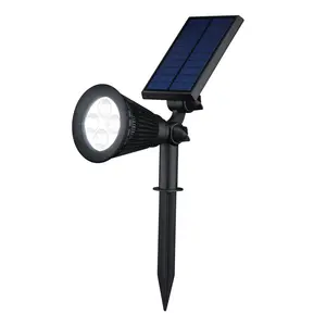太阳能电池板供电迷你灯套件2亮度防水家用花园户外景观草坪灯
