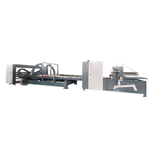 Karton katlama yapıştırma makinesi otomatik oluklu karton Pizza kutu katlayıcı-yapıştırıcı makinesi - Product Image 2
