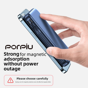 <span class=keywords><strong>Mini</strong></span> banco de energía portátil de 10000mAh USB para cargador inalámbrico magnético con pantalla Venta caliente de carga al aire libre para Apple - Product Image 3