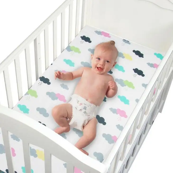 Neueste Baby Bettwäsche Set für Neugeborene Star Pattern Kid Bettwäsche für Jungen Pure Cotton Woven Crib Bettwäsche Bett bezug