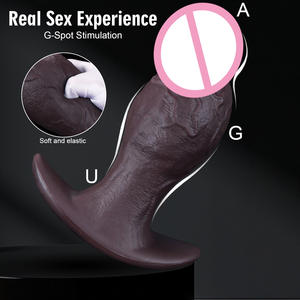 Neuer Tragbarer Weicher Silikon-Formdildo, Masturbations-Sexspielzeug, Analplug, Wasserdicht, Rotierender Riesendildo, Monster-<span class=keywords><strong>Dildo</strong></span> - Product Image 3