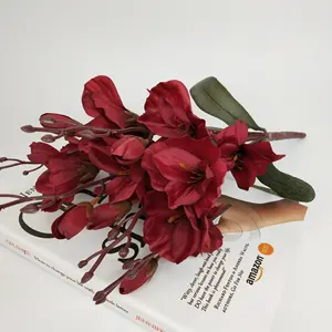 H-106 magnolia artificielle parfum d'orchidée de neige décoration de projet de mariage fleurs plantes vertes petites fleurs
