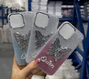 <span class=keywords><strong>Barato</strong></span> IMD mariposa fundas teléfono causa móvil celular accesorios Bling brillo cubierta para <span class=keywords><strong>iPhone</strong></span> 7 8X11 12 <span class=keywords><strong>13</strong></span> 14 15 16 Pro Max - Product Image 3