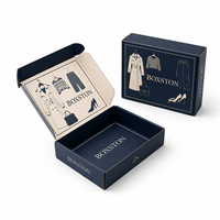 Boîte d'expédition en carton ondulé haut de gamme, personnalisée et imperméable, pour l'emballage de vêtements, de t-shirts, avec logo