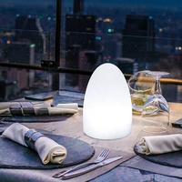 Lampe de table simple rechargeable pour restaurant occidental, bar en bois, veilleuse d'ambiance avec porte-cartes