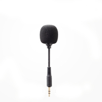 Mini Micrófono Portátil de 10 cm con Conector de 3,5 mm para Teléfono Móvil, Micrófono para Teléfono Inteligente Android, Computadora Portátil
