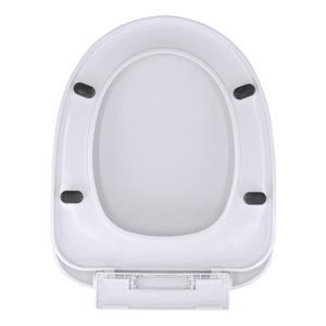 Siège de <span class=keywords><strong>toilette</strong></span> en plastique en forme de U de haute qualité à fermeture lente XJ-521, accessoire de salle de bain, couvercle de <span class=keywords><strong>toilette</strong></span> - Product Image 2