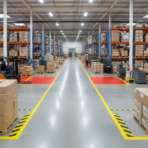 Cinta Adhesiva de PVC de Alta Resistencia para Marcado de Pisos, Sensible a la Presión, para Líneas de Seguridad Industrial en Almacenes - Product Image 2