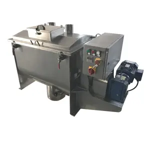 Công nghiệp ngang ribbon Mixer cho khô và ướt bột