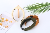 Ensemble de bandeaux colorés noués style doux pour femmes, en tissu doux, turbans torsadés, accessoires pour cheveux avec nœuds d'été